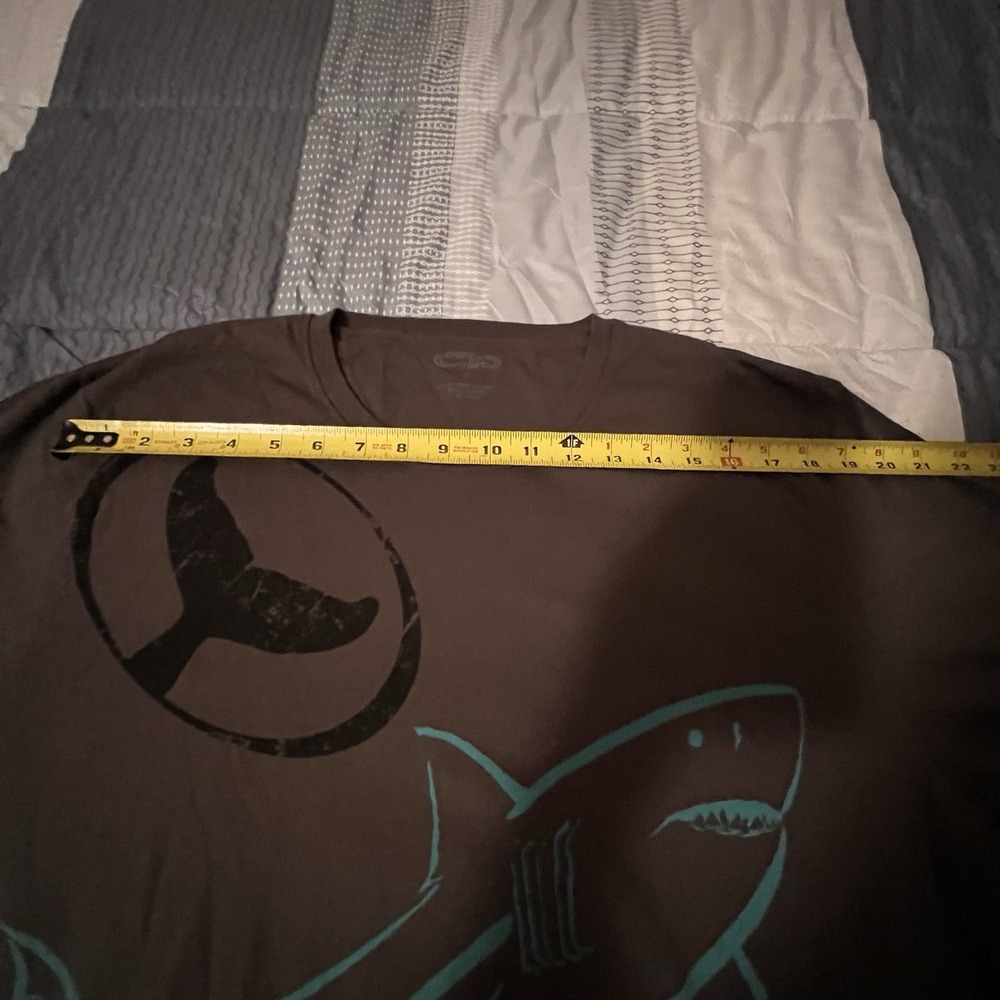 Crazy Shirts Wyland Gray Long Sleeve Great White Shark XL Pima Cotton Shirt - Picture 9 of 13